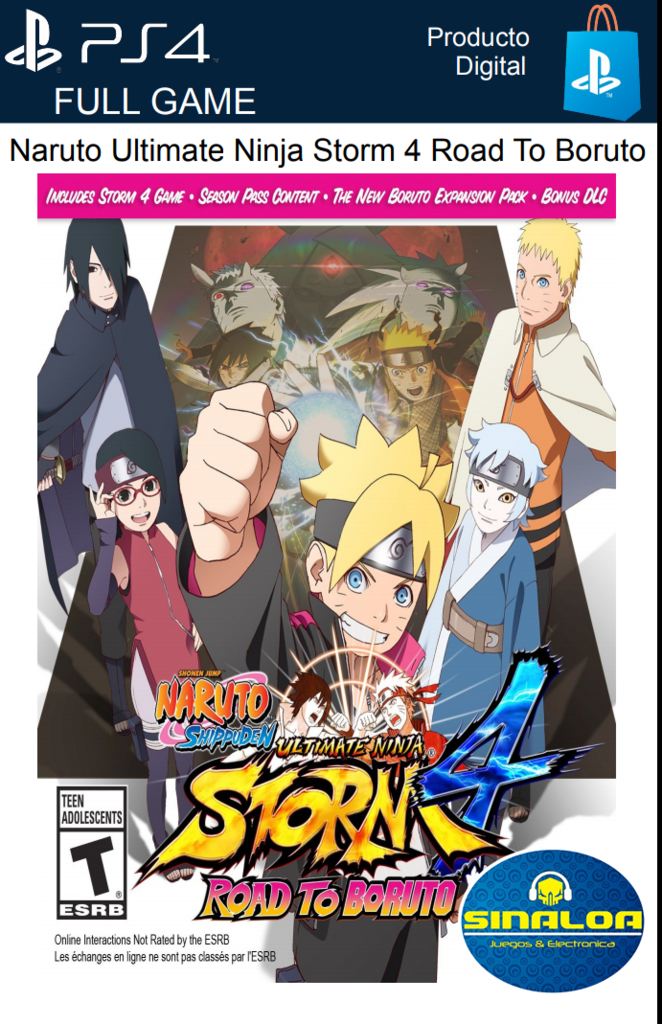 Naruto Shippuden Ultimate Ninja Storm 4 Road To Boruto Formato Digital