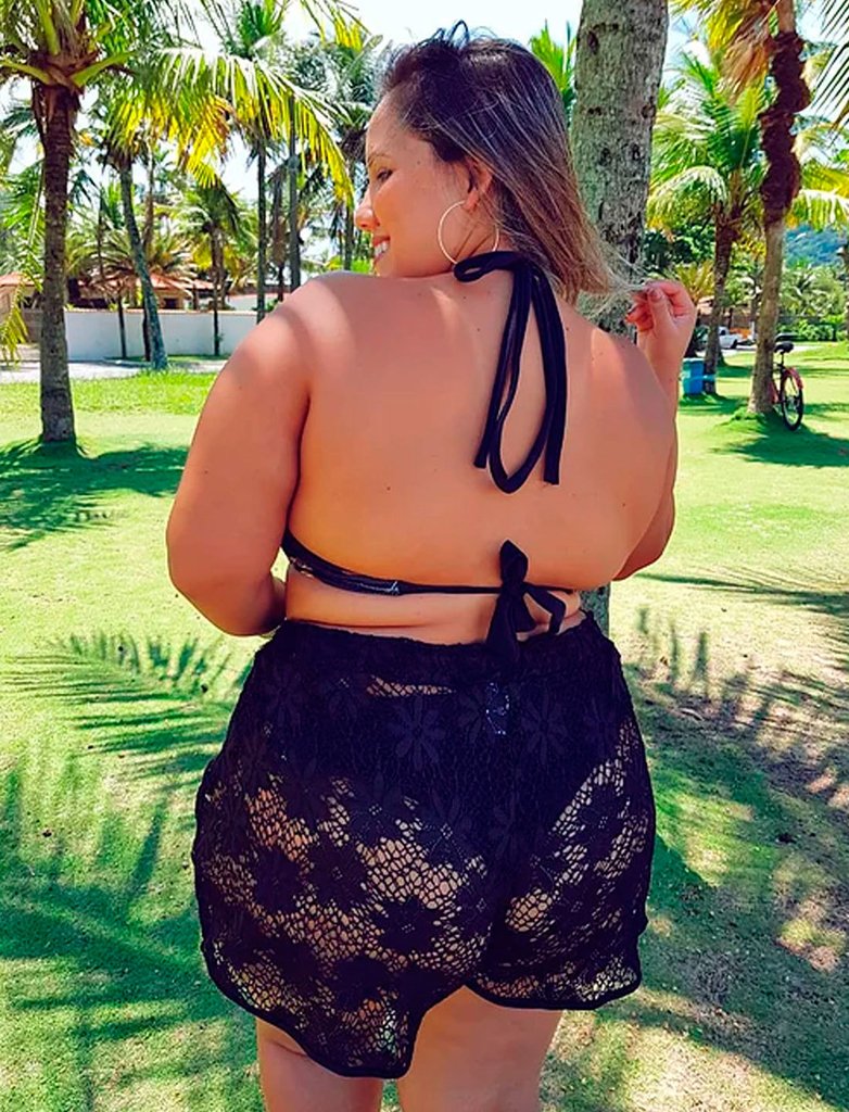 Short saida de praia plus size Outlet