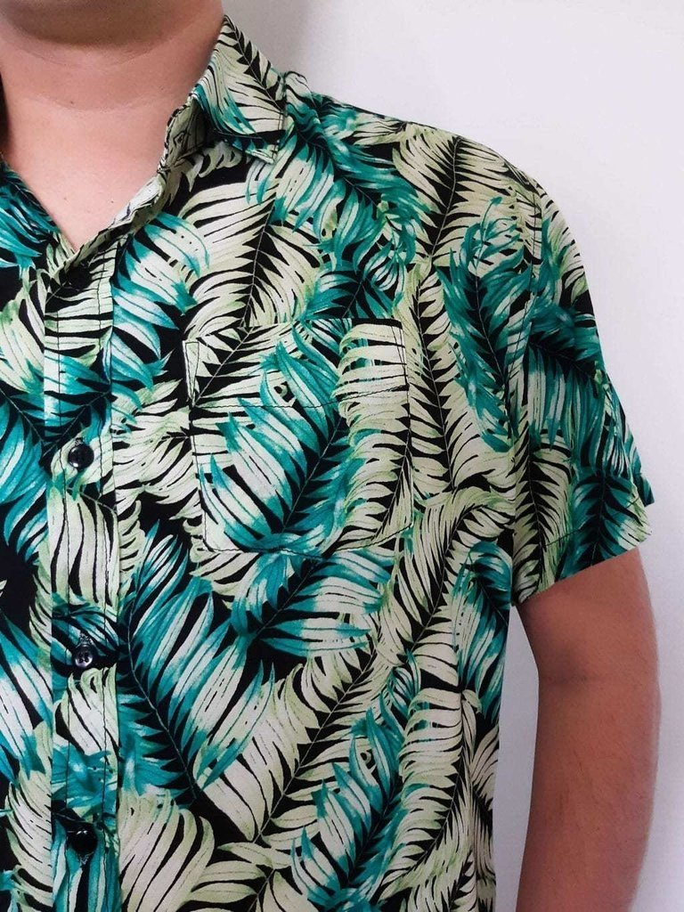 Camisa Floral Masculina Verde - PhiPhi Camisaria