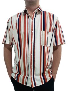 camisa listrada vertical masculina