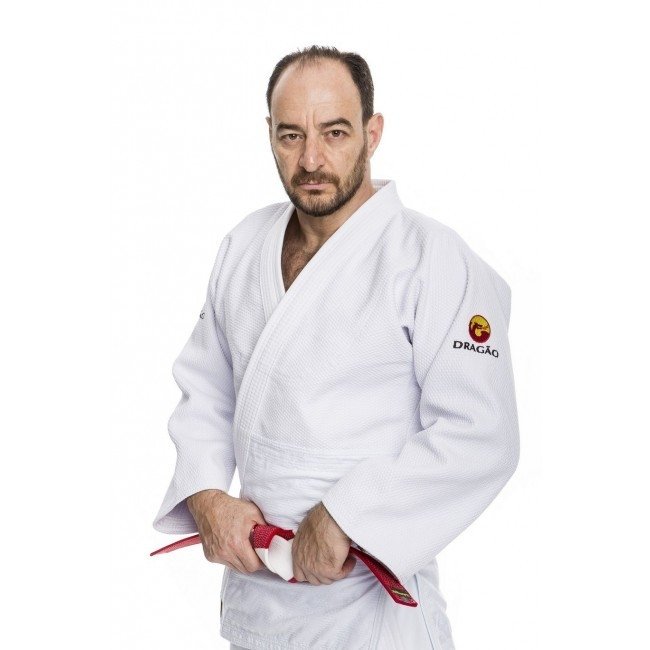 Kimono DRAGÃO Judo Adulto Export Branco - DaudtSport