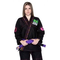 Kimono DRAGÃO Jiu Jitsu FEMININO COMBAT PRETO - comprar online