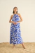 Vestido Roui Flores Azules - comprar online