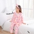 Pijamas de flanela feminino + faixa de cabelo na internet