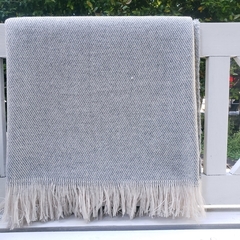 Manta Liviana (1.50*2.20) lana y algodón MELANGE GRIS