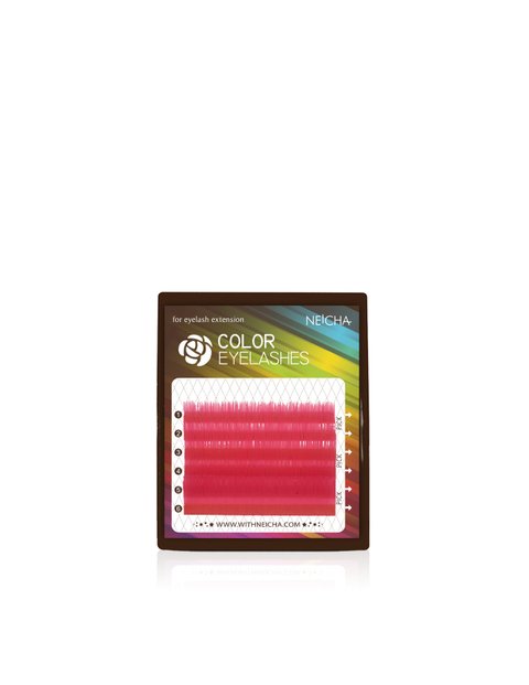 Color Rosa - 6 lineas - Curvatura C - Largo Mix de medidas