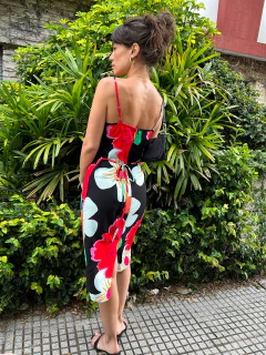 Vestido Virna Largo Flores - comprar online