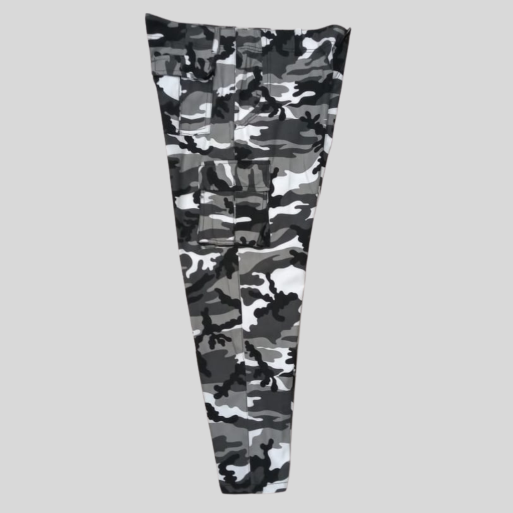 PANTALON CAMUFLADO BLANCO Y NEGRO - Locuras Rock Morón
