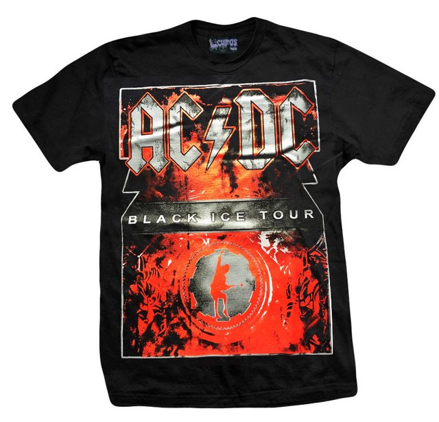 Remera AC DC - BLACK ICE TOUR - Locuras Rock Morón