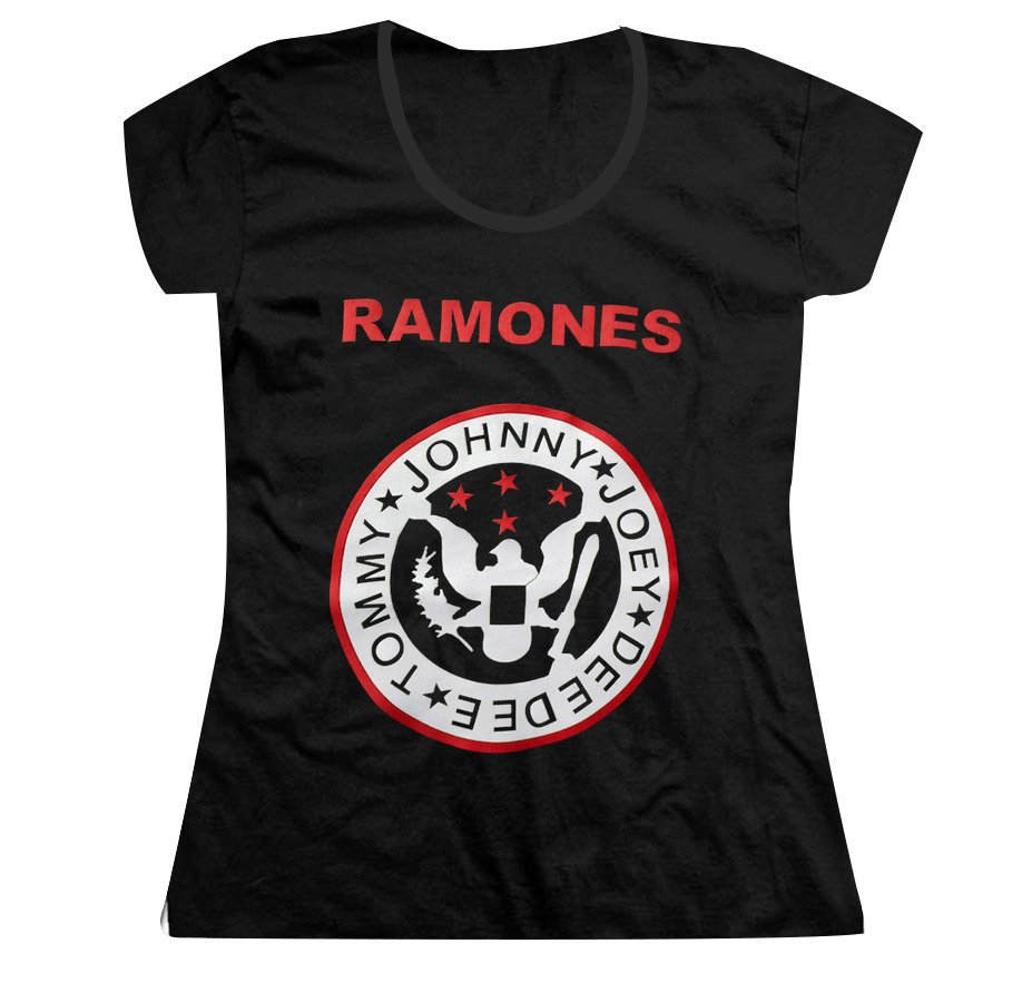 remera ramones mujer