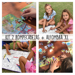 KIT 2 ROMPECABEZAS + ALFOMBRA XL - comprar online