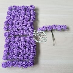 Mini flor de E.V.A com tule (72 Unid) - comprar online