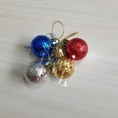 Mini Bolinhas de Natal Trabalhada ( 3 Unid)