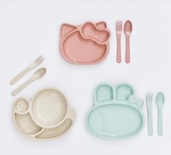 Set Plato y cubiertos: CARACOL - Wild Wood boutique para bebés - WildWood Argentina