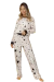 Pijama Lencatex Manga Larga Algodón Estampa Estrellas Mujer Art.23364