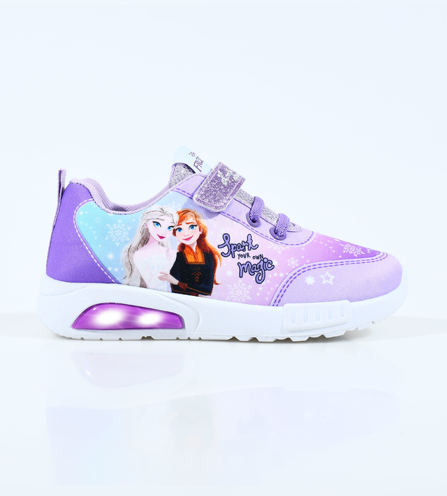 Zapatilla Footy Disney Frozen Elsa Con Luz Led y Abrojo Art.115
