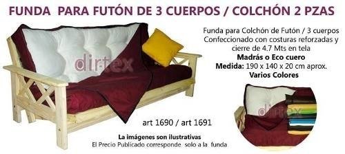 Funda Para Futón De 3 Cuerpos / Eco Cuero( ART 1690)