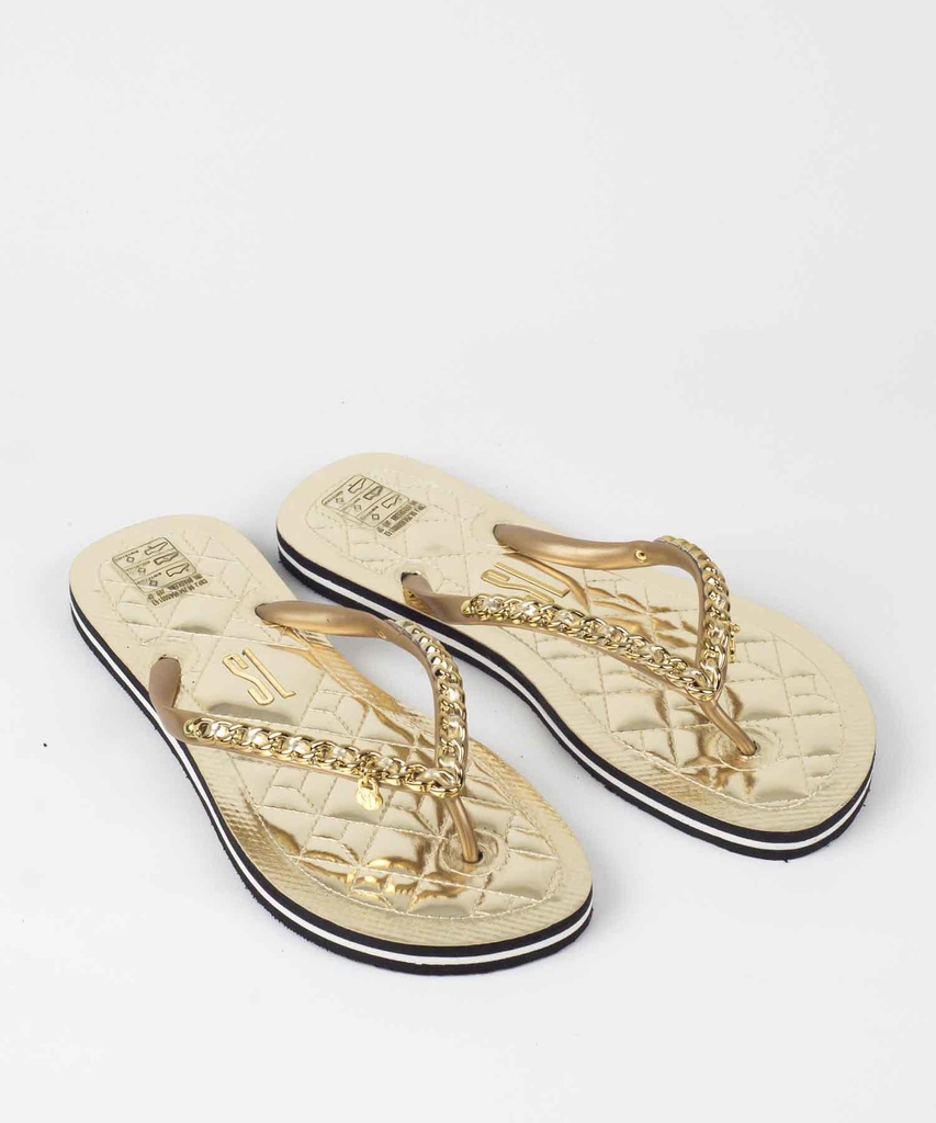 Chinelo Santa Lolla Dourado Metalcolor Correntes - 0106.0D67 Chinelo Santa Lolla Dourado Metalcolor Correntes - 0106.0D67