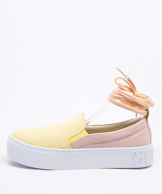 Slip On Santa Lolla Dual Color Rosa Quartzo/Amarelo - 038F.2EA8.02E8.01D8