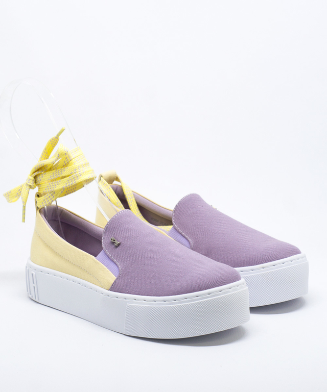Slip On Santa Lolla Dual Color Amarelo/Purple - 038F.2EA8.02E8.02BB CALCADO  FEM. TENIS
