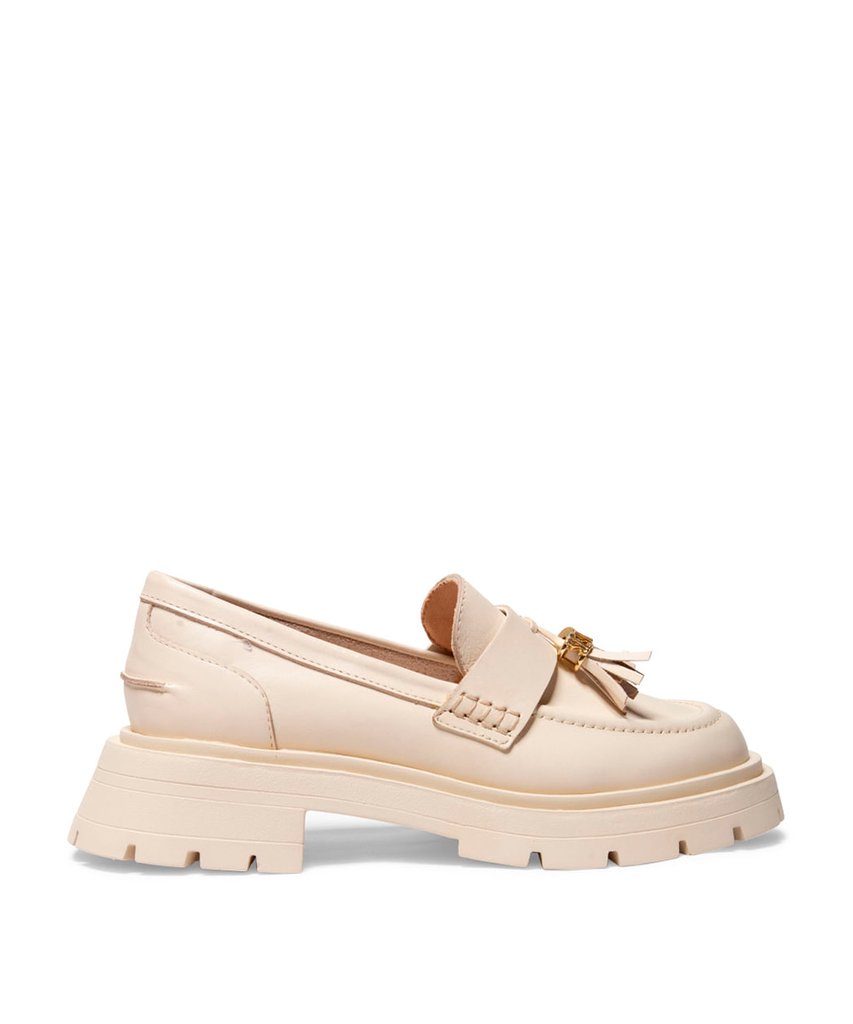 Mocassim Santa Lolla Off White Sola Tratorada