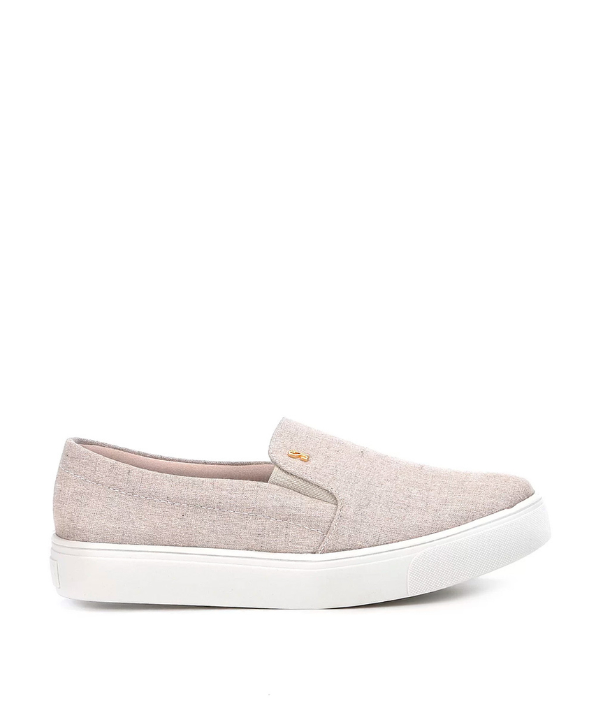 Slip On Santa Lolla Natural Tecido - 01AC.11E4.01EE.0026 - urbanna