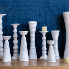 Set de candelabros de madera Egipto -Base- - comprar online