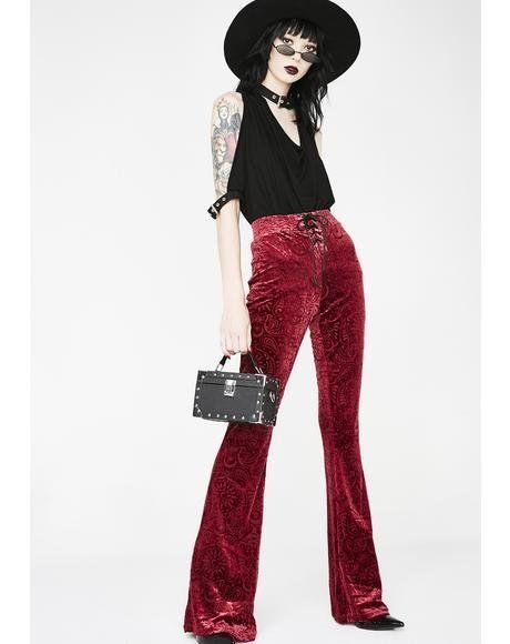 Pantalon Oxford Elastizado Bellatrix Rojo -SIN STOCK-