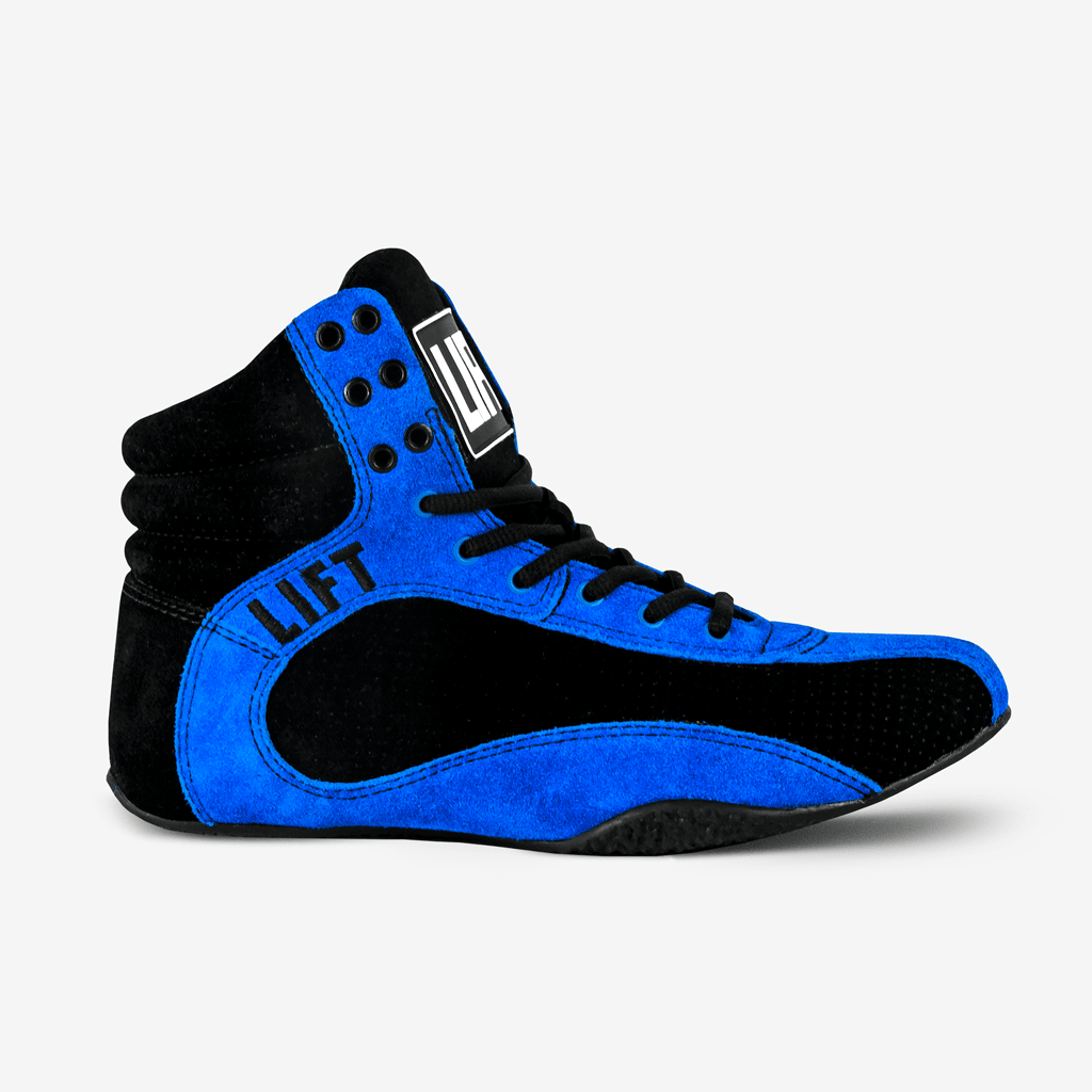 BOTA DE TREINO LIFT PRETA E AZUL
