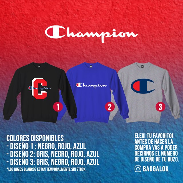 BUZOS CHAMPION - Comprar en BADGAL