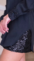 Camisa viscose de linho bordada à mão black on internet