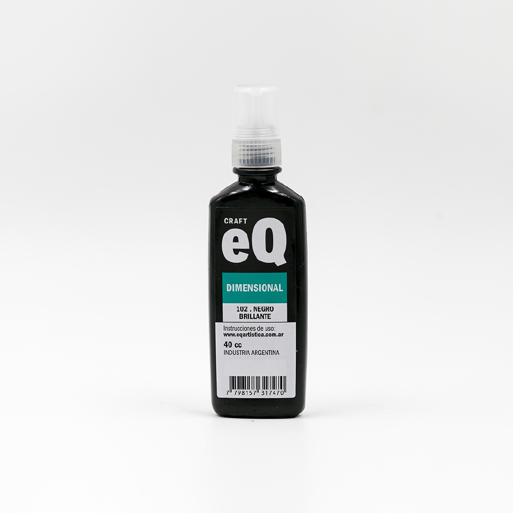 Pintura Dimensional 3D Negro Brillante
