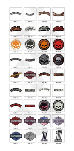 10 Parches Bordados Harley Motos - Be Custom
