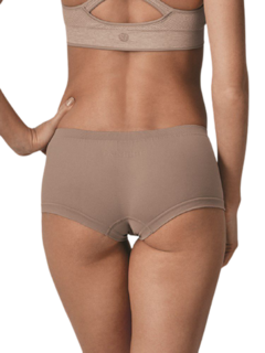 Calça Short Ultraleve DeMillus, microfibra, sem costura, cintura baixa. 