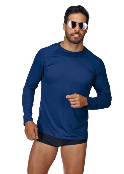 camisa manga longa contra raios uv