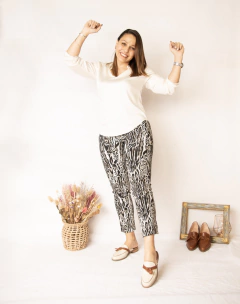 Pantalón Nebraska Print Negro en internet