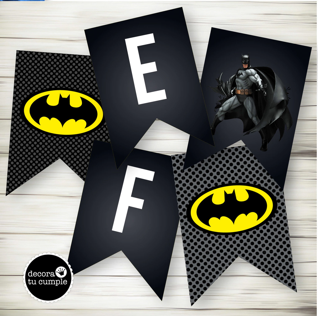 Kit Imprimible Batman black 2 - decora tu cumple