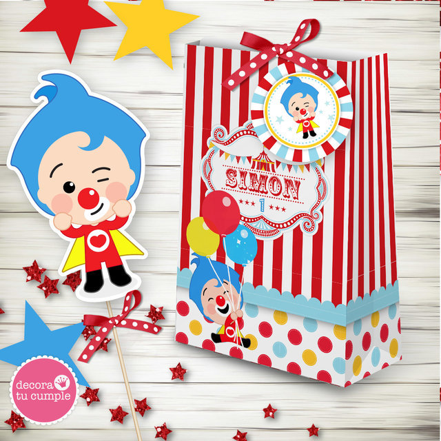 Kit Imprimible Circo Payaso PlimPlim - Decora Tu Cumple