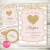 Kit imprimible personalizado rosa glitter corazon 15 años quinceañera bodas baby shower cumpleaños invitacion digital