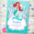 Kit Imprimible sirenita princesa ariel disney invitacion digital deco fiesta cumpleaños mermaid party printable birthday ariel princess