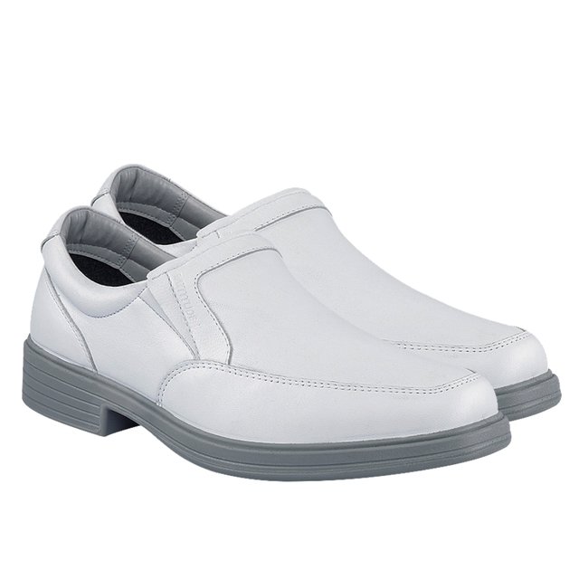 SAPATO COURO BRANCO SAUDE MASCULINO