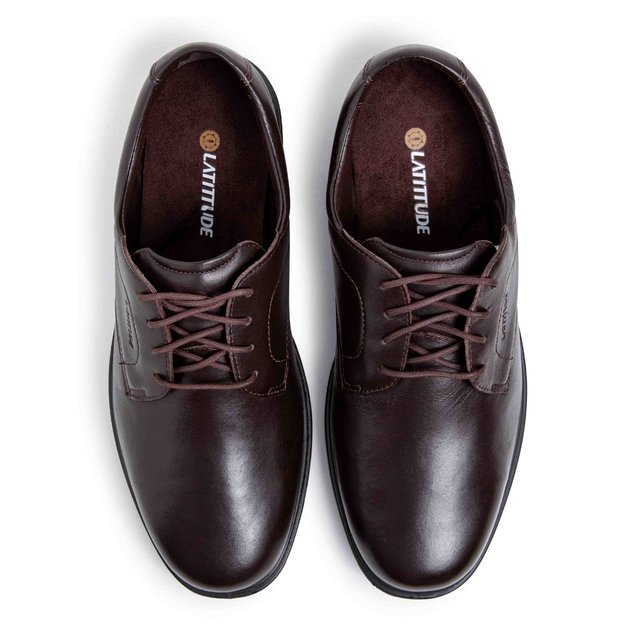 SAPATO COURO MASCULINO MARROM LATITTUDE