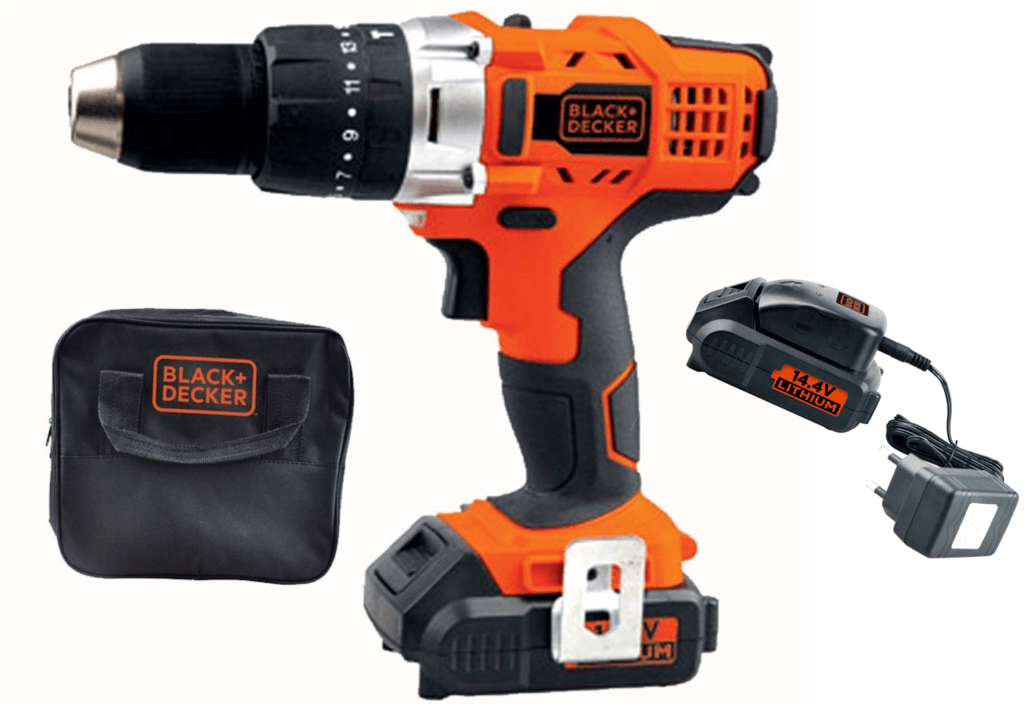 Taladro Percutor Inalambrico 14.4V Black + Decker HP14