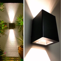 Aplique Bidireccional Chapa para 2 Lámparas Dicroica LED Color Negro en internet