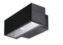 Aplique Exterior Bidireccional Fundición color Negro para 2 focos LED E27