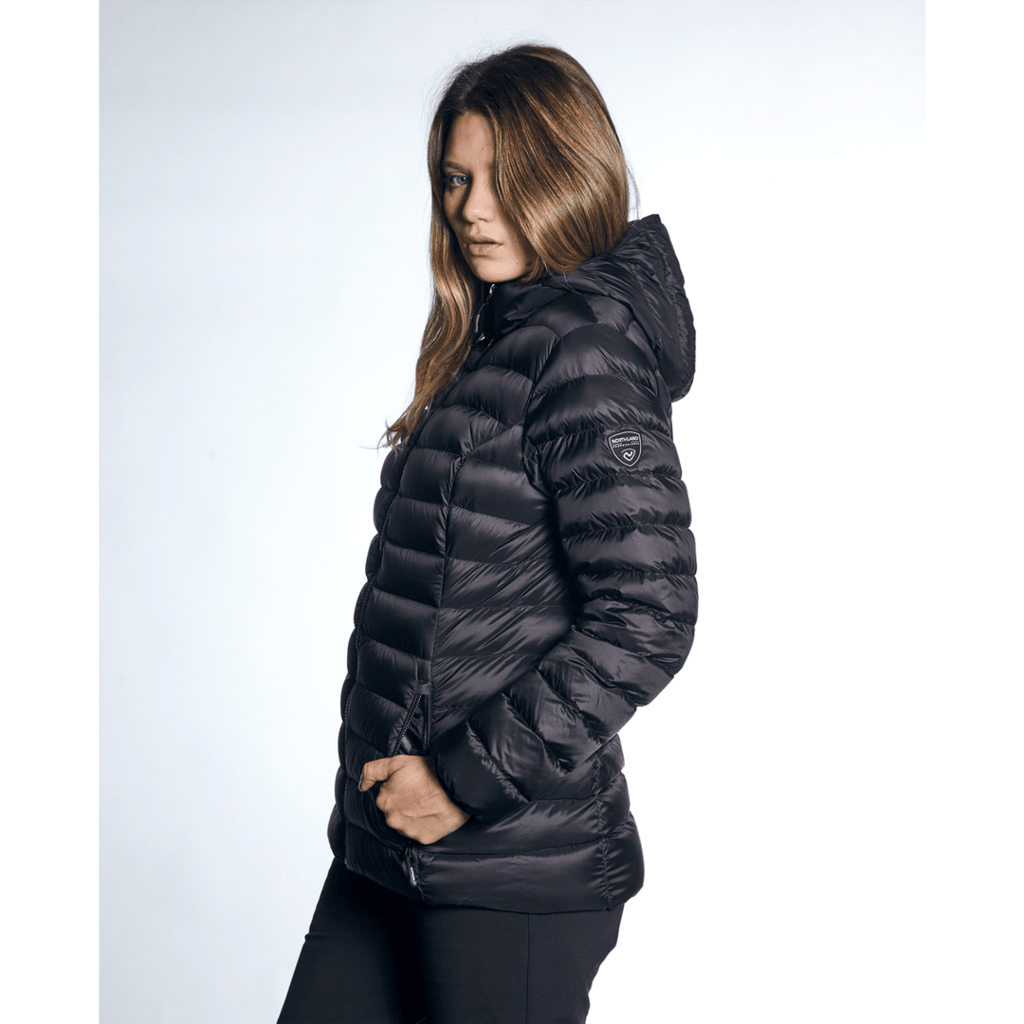 campera pluma de ganso mujer