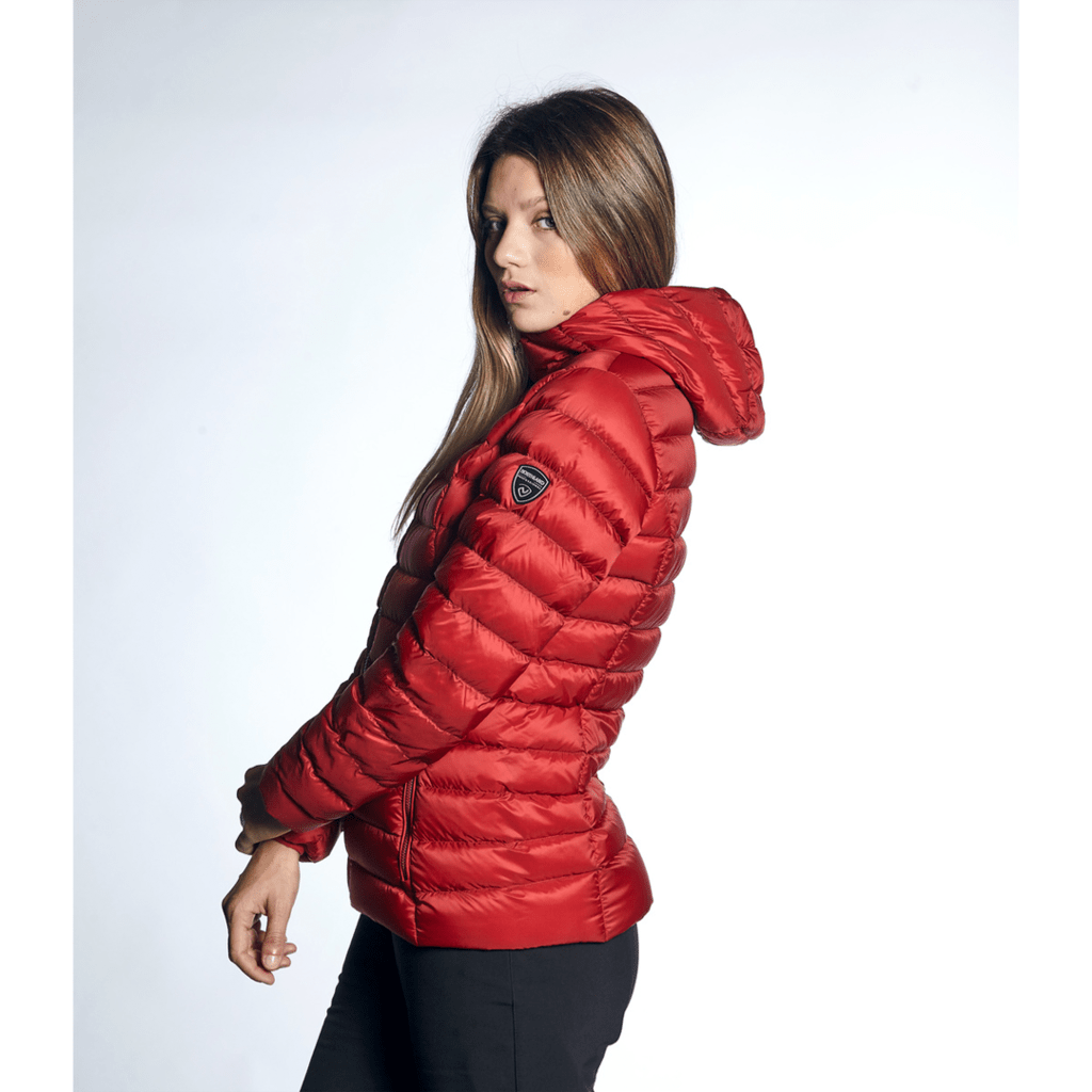 campera pluma de ganso mujer