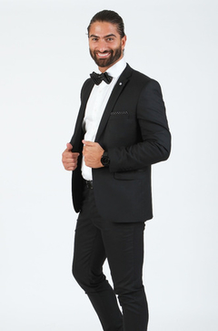 Ambo Traje Hombre Yves Saint Laurent Promo Eslastizado Negro - comprar online
