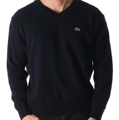 Sweater Lacoste Cuello En V Hilo Ah4806 - Thor