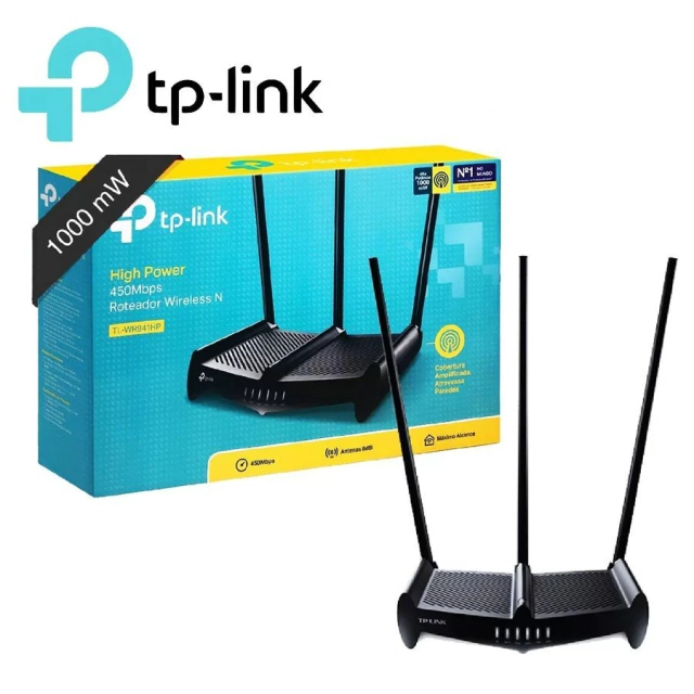 Router WiFi Tp-Link Wr-941HP 3 Antenas 450Mbps Hi Power